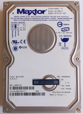 (image for) Maxtor DiamondMax 10 6L080L0 IDE 80GB