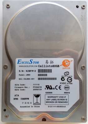 (image for) ExcelStor J880 Callisto 80GB IDE