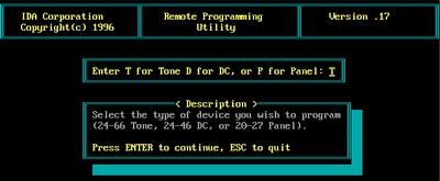 (image for) IDA Remote Programming Utility
