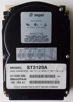 (image for) Seagate ST3120A 107MB IDE