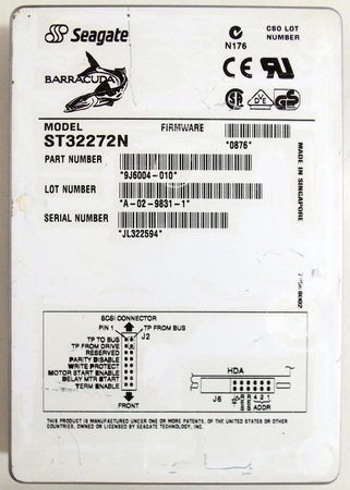 (image for) Seagate Barracuda 4XL 2.26GB Ultra SCSI 50-Pin