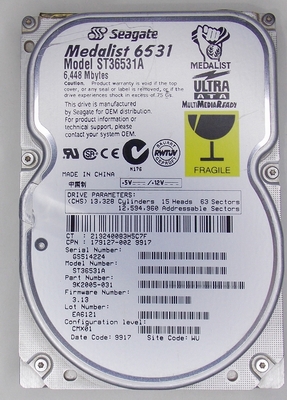(image for) Seagate Medalist 6531 6.4GB IDE