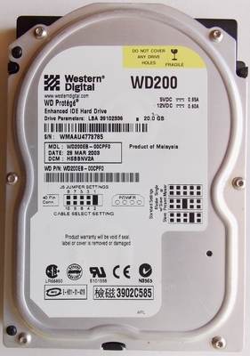 (image for) Western Digital Protégé 20GB IDE