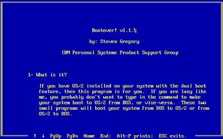 (image for) Bootover v1.1 Dual Booting Software
