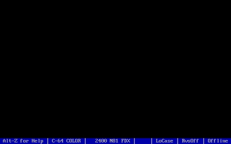 (image for) C64 Color Terminal Emulator V.1D MS-DOS (1990)