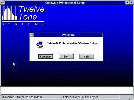 (image for) Twelve Tone Systems Cakewalk Professional (Windows 3.1)
