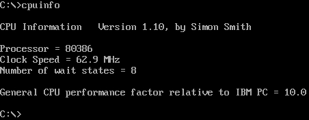 (image for) CPU Information v1.10 (1987)