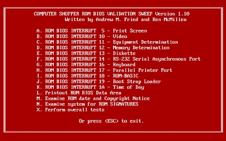 (image for) Computer Shopper Clone Validation Sweep (1987)