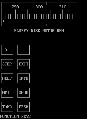 (image for) Floppy Drive Motor RPM Testing Software MS-DOS (1986)