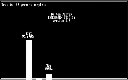(image for) Dalton Porter Benchmark Utility V1.3 (1988)