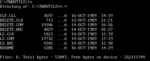 (image for) LS and Delete Utilities for MS-DOS