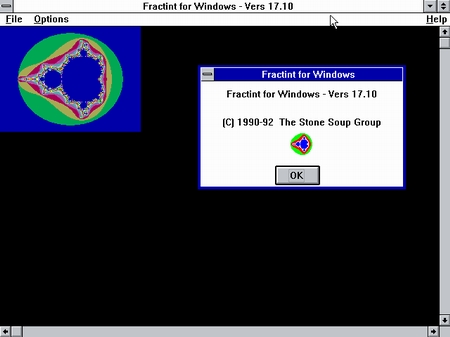 (image for) Fractint for Windows Version 17.0 (1992)