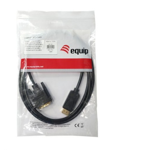 Equip DisplayPort to DVI-D Dual Link Cable 2m
