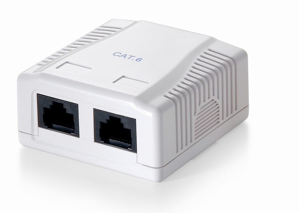 Equip 2-Port Cat.6 Surface Mounted Box