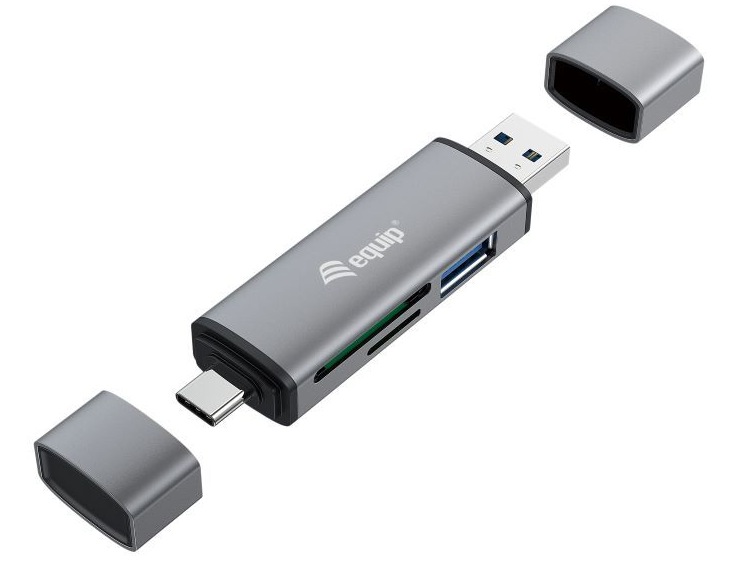 Equip Card Reader with USB 3.0 Hub OTG
