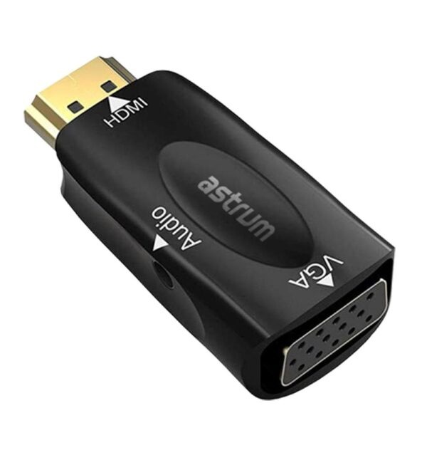 Astrum HDMI Male to VGA Female with Audio Mini Adapter
