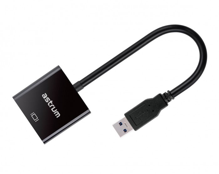 Astrum USB 3.0 Male to VGA Female Display Adapter