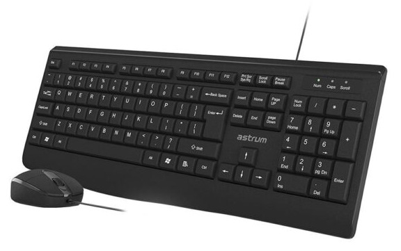 Astrum KC100 Wired Keyboard and Mouse Deskset Combo