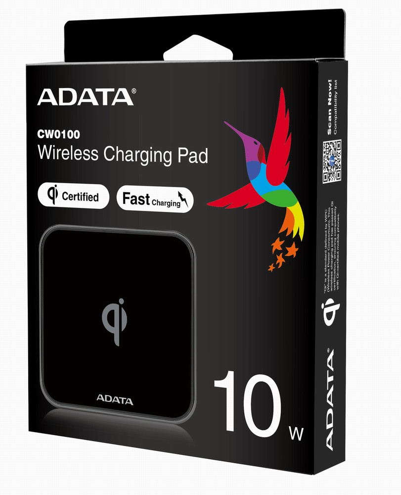 Adata Wireless Fast Charge Pad 10 Watts 5V/2A/9V/1.67A