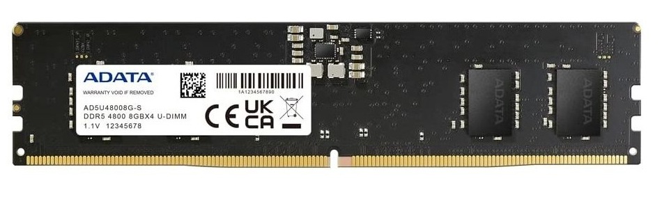 Adata 8GB Premier DDR5 CL40 4800 Desktop Memory