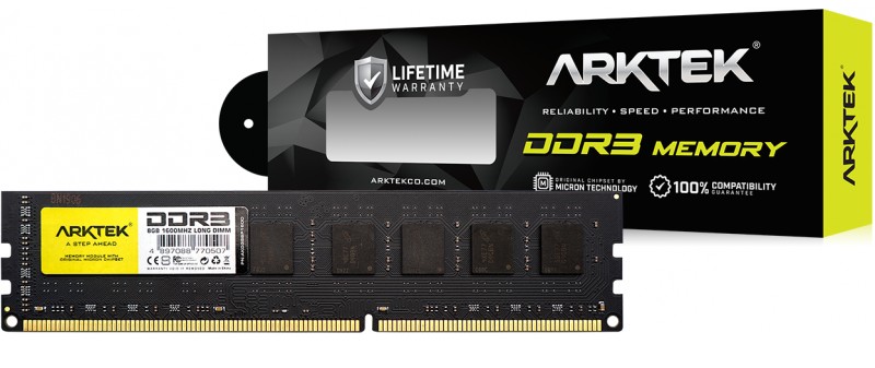 Arktek 8GB DDR3 1600Mhz 1.5v CL11 Desktop Memory