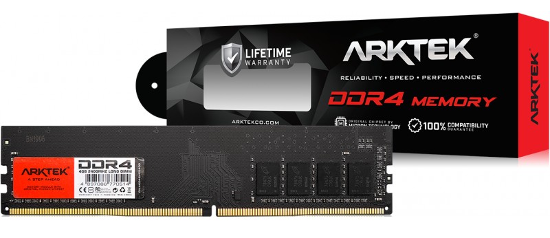 Arktek 4GB DDR4 2400Mhz 1.2v CL17 Desktop Memory