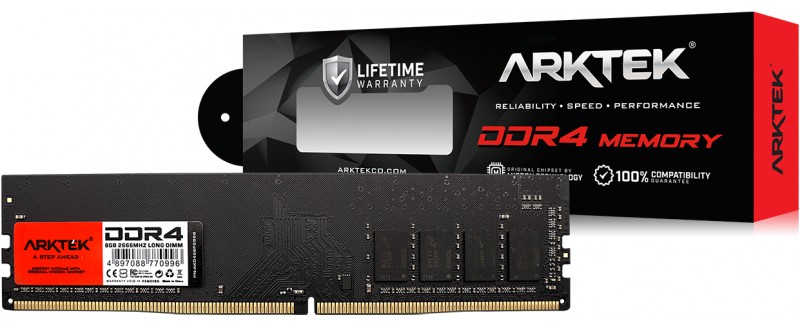 Arktek 8GB DDR4 2666Mhz 1.2v CL17 Desktop Memory