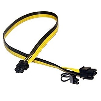 Motherboard Power Cable 6-Pin Male to 6-Pin+2 Male 20cm