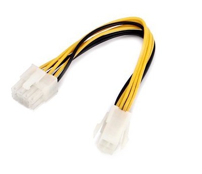 ATX 4-Pin Male to 8-Pin Female Converter Cable for Motherboard
