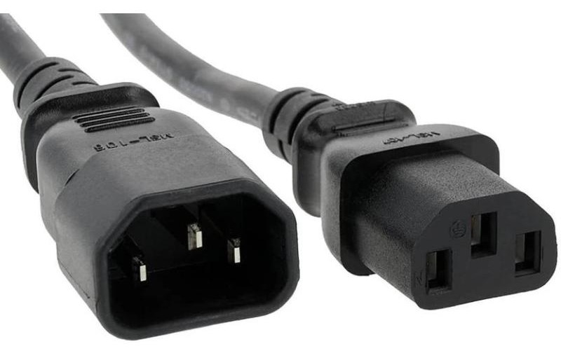 Power Cable Extension IEC C13 to IEC C14 Male to Female