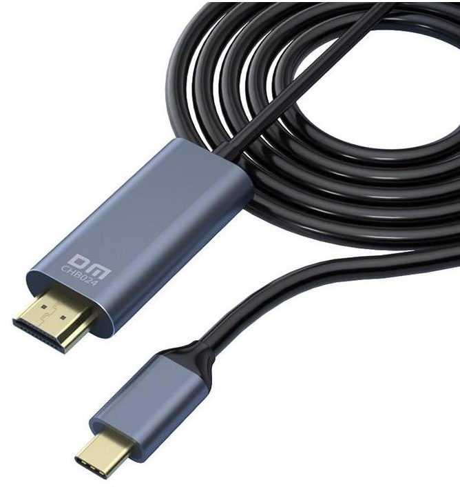 DM Type C to HDMI Male up to 4K Supported