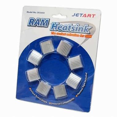 Jetart Universal Ram Chip Heatsink Aluminum Alloy 22x22x10mm