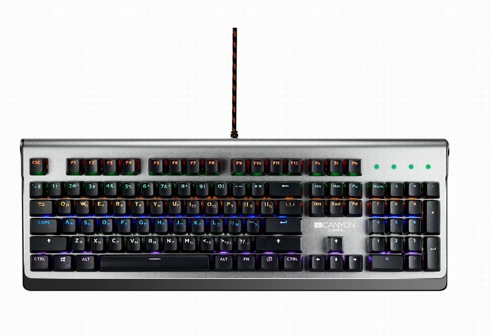 Canyon Interceptor Mechanical Gaming Keyboard 6 Light Presets