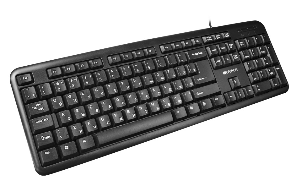 Canyon Wired USB Keyboard 104-Keys 443x21x141mm