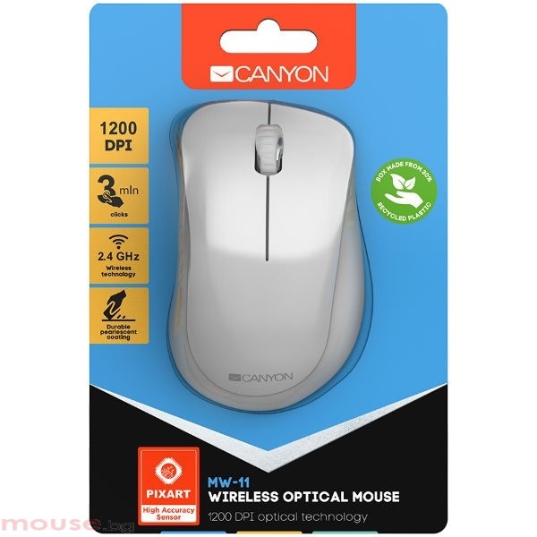 Canyon Wireless Mouse 2.4GHz 1200DPI Pixart Optical