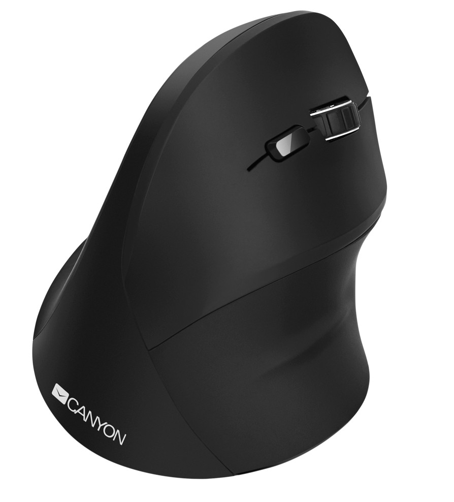 Canyon Vertical Wireless Mouse Right-Handed 1600Dpi 6-Button