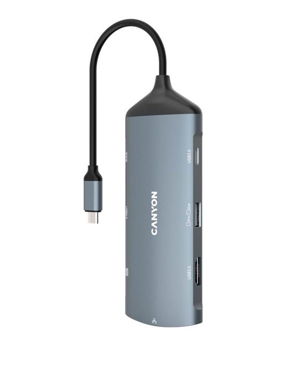 Canyon 8-Port USB-C Hub HDMI/LAN/USB 2/USB 3.1/USB C