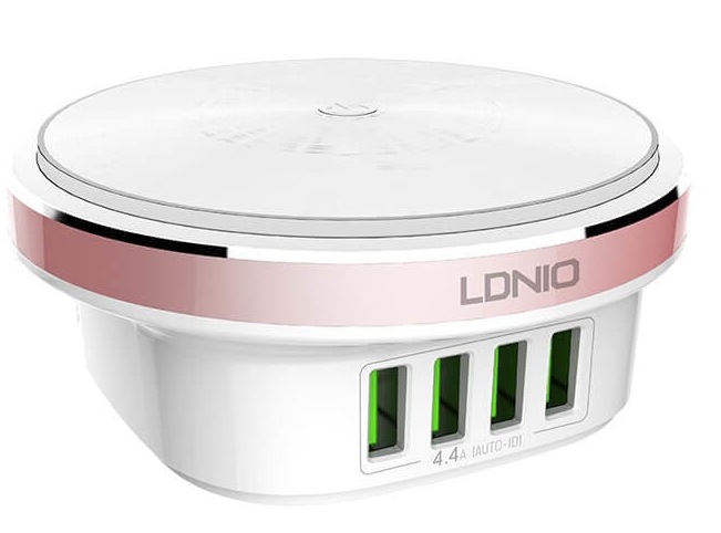 Ldnio 5V 4.4A 4-Port USB Charger with LED Night Light