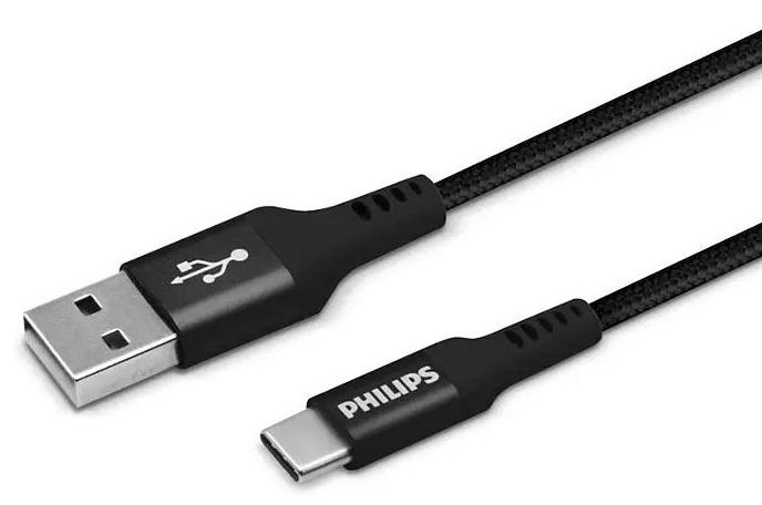 Philips Premium Braided USB-A to USB-C Cable 1.2 Meter