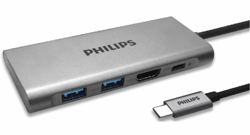 Philips USB-C Multifunction Hub 2xU3.0/HDMI 4K/Type-C