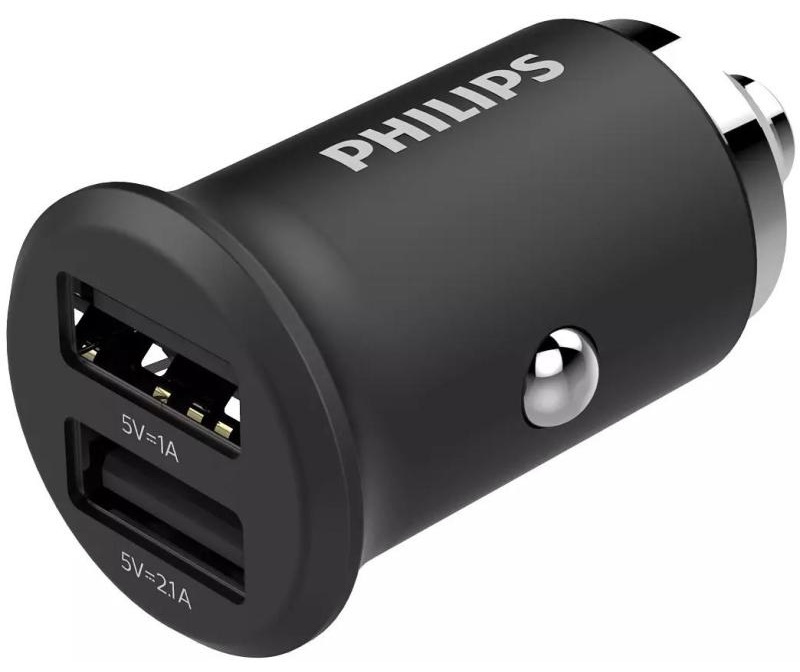 Philips Dual USB Car Charger 1A/5V + 2.1A/5V