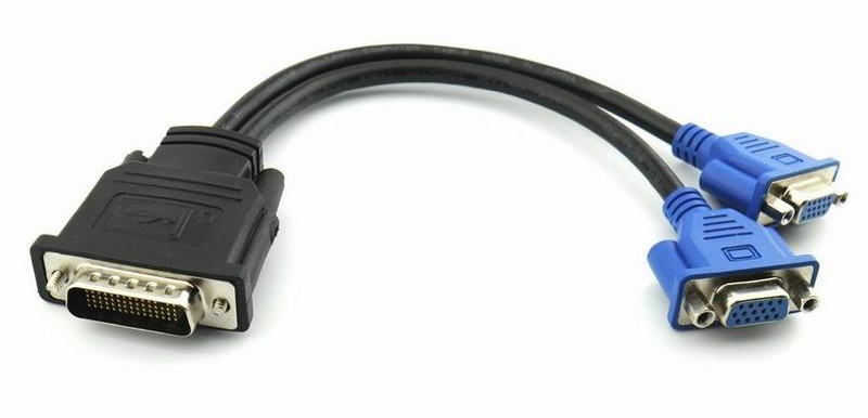 DMS 59-Pin to 2x VGA Splitter Cable