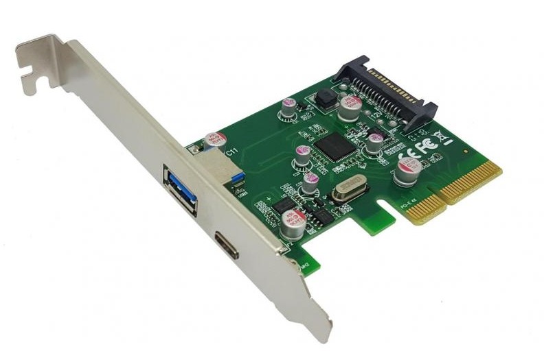 PCI-Express 1-Port USB3.1 Expansion Card with Power Header