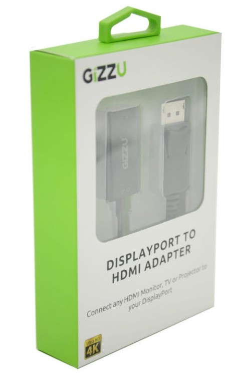 Gizzu Display Port to HDMI Active Adapter