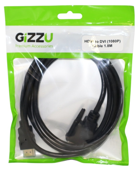 Gizzu HDMI to DVI-D 1.8 Meter up to 1080p