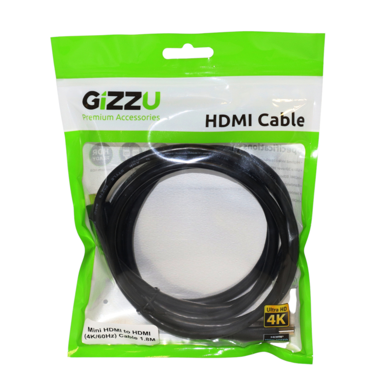Gizzu High Speed V.2 Mini HDMI to HDMI 1.8m