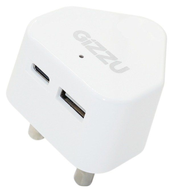 Gizzu Wall Charger Type C 20W and USB SA 3 Prong