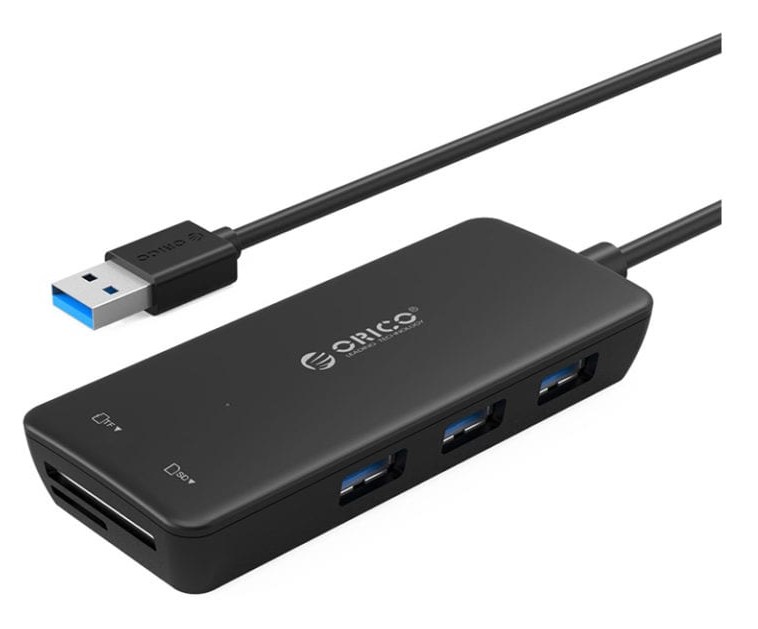 Orico 3 Port USB 3.0 Hub With TF and SD Card Reader