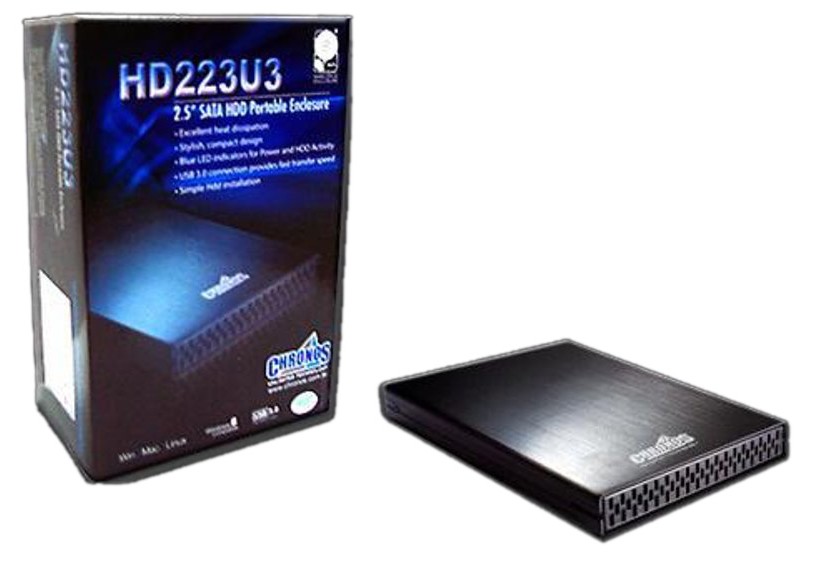 Chronos 2.5 Inch HDD Enclosure USB 3.0 Aluminum