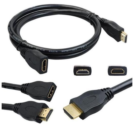 HDMI A Male to HDMI A Female Extender 3 Meter